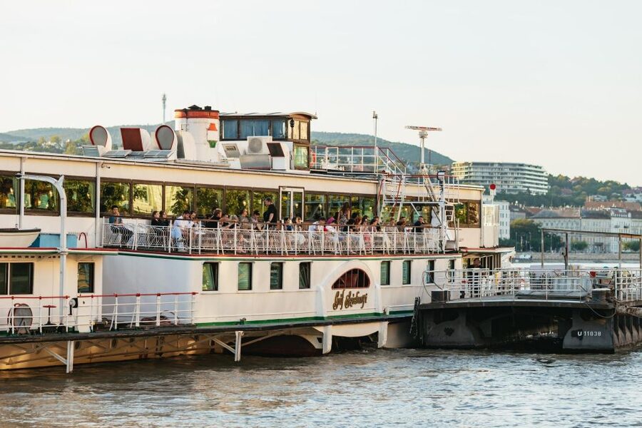 Budapest: Evening Cruise including Drink Options - The National Theatre and the southern city view
