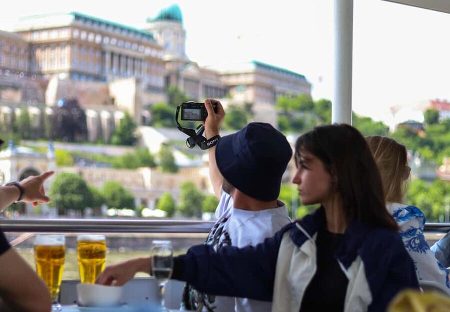 Budapest Sightseeing Cruise with Welcome Drink - Buda Castle from the water