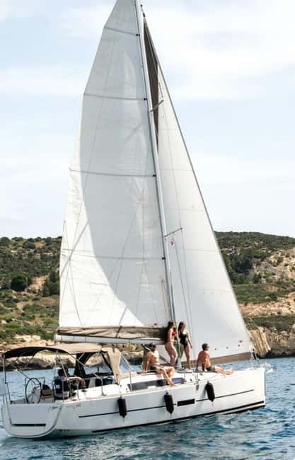 Cagliari: Catamaran Tour, Swimming, Snorkeling, & Prosecco - Cala Mosca is the first proper swim