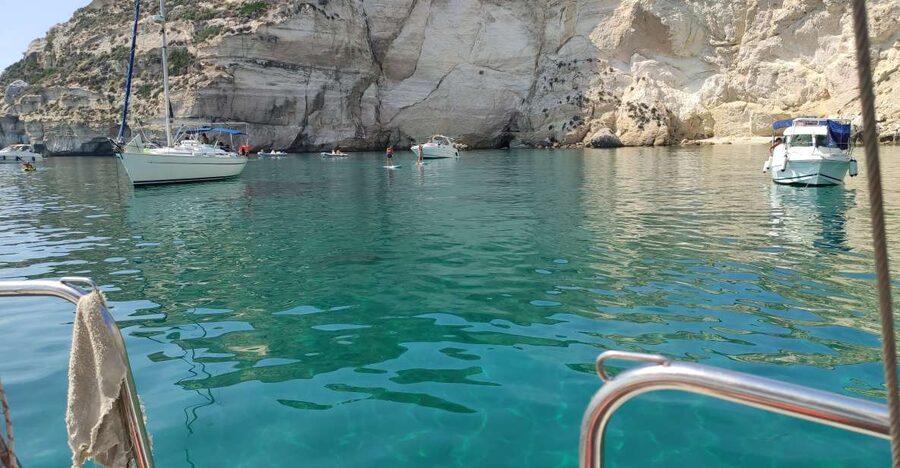 Cagliari Sailing Boat Tour with Snorkeling and Drink - The 20-minute cruise along Poetto
