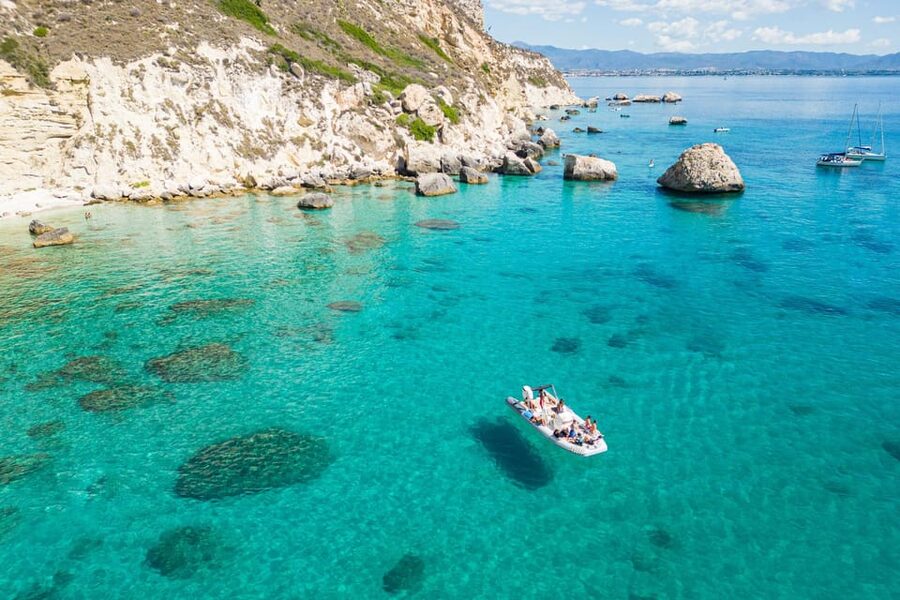 Cagliari: Zodiac Boat Tour, 3-4 SwimStops, Wine & Snorkeling - Cala Fighera and the best photo opportunities