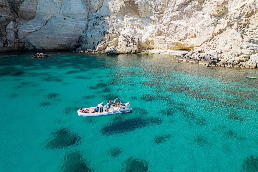Cagliari: Zodiac Boat Tour, 3-4 SwimStops, Wine & Snorkeling - From Marina Piccola to Poetto