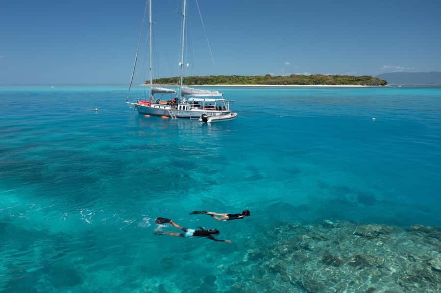Cairns: Green Island & Great Barrier Reef Sailing Tour - A smaller boat makes the reef day feel calmer