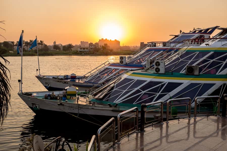 Cairo: Nile Sunset Dinner Cruise, Show & Optional Transfer - Pickup in an air-conditioned vehicle