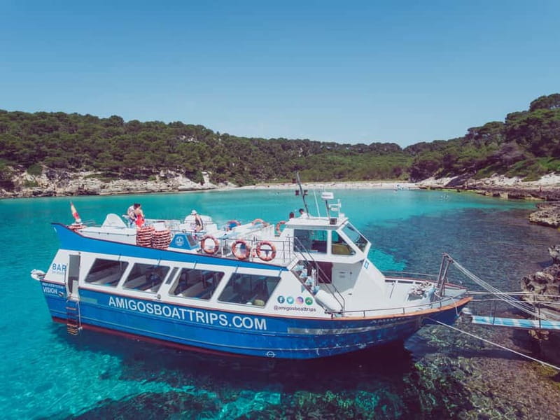 Cala'n Bosc: 3.5-Hour South Coast Sightseeing Boat Trip - Cala en Turqueta and the Macarella views