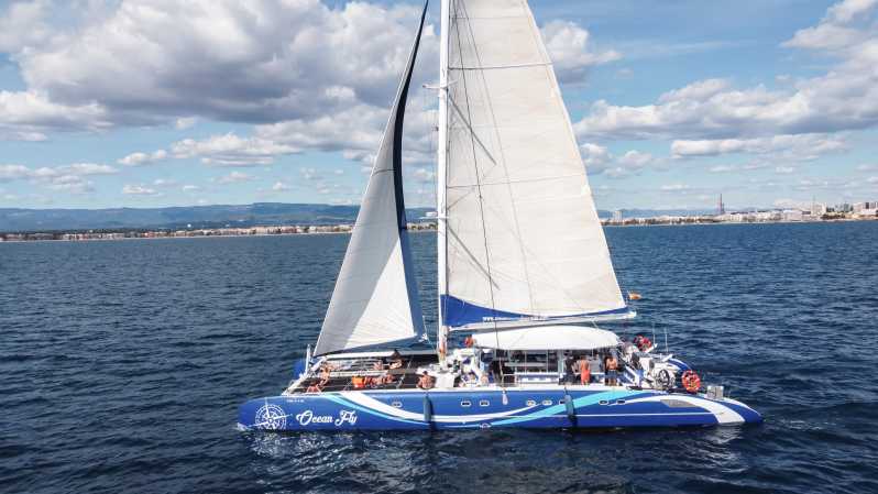 Cambrils: Costa Daurada Sail Catamaran Cruise - Cap Salou, La Pineda, and Mont-roig from the water