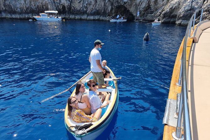 Capri Blue Grotto Small-Group Boat Day Tour From Sorrento - Swimming, snorkeling, and the ride back