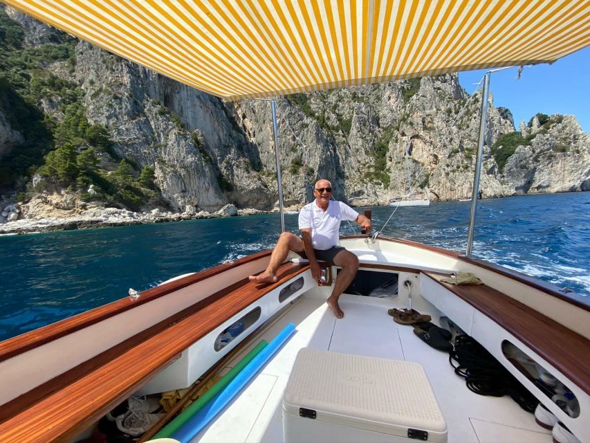 Capri: Island and Grottos Boat Cruise with Snacks and Drinks - The route from Marina Grande to the grottos