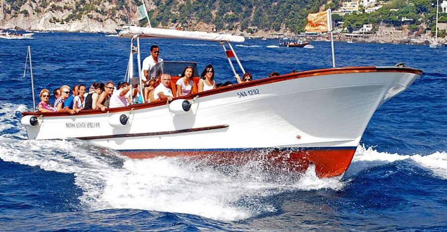 Capri: Island Boat Tour with Blue Grotto Stop - Salto di Tiberio and the eastern cliffs
