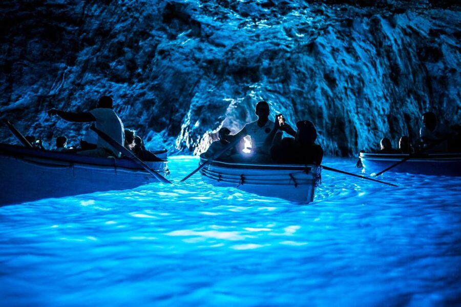 Capri: Island Boat Tour with Blue Grotto Stop - Marina Grande sets the tone