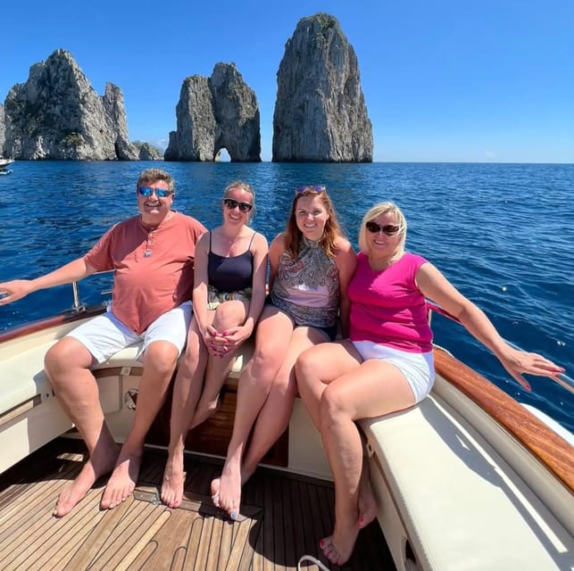 Capri: Scenic Boat Tour with Swimming, Limoncello & Snack - The swim stop near Marina Piccola