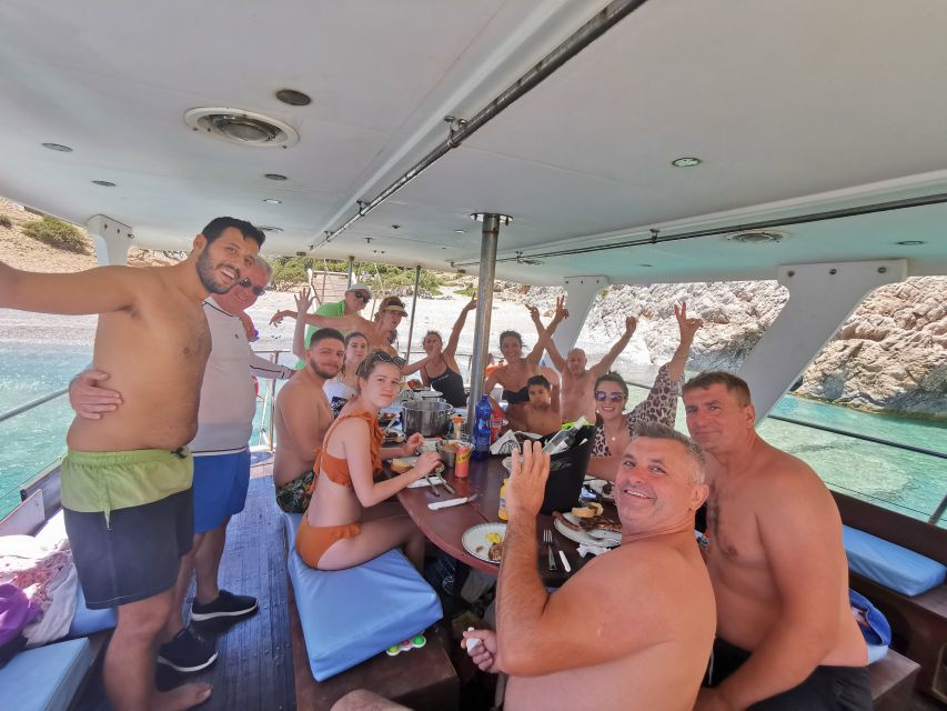 Chania: Menies Beach & Chironisia Bay Cruise with Snorkeling - The boat, food, shade, and group size