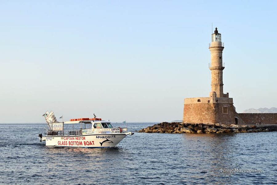 Chania Town: Glass-Bottom Boat Cruise to Thodorou & Lazareta - Thodorou Island and the elusive Kri Kri goats