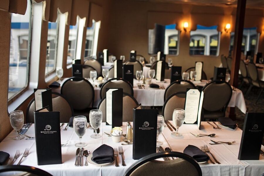 Charleston: Luxury Harbor Dinner Cruise - When to leave the table