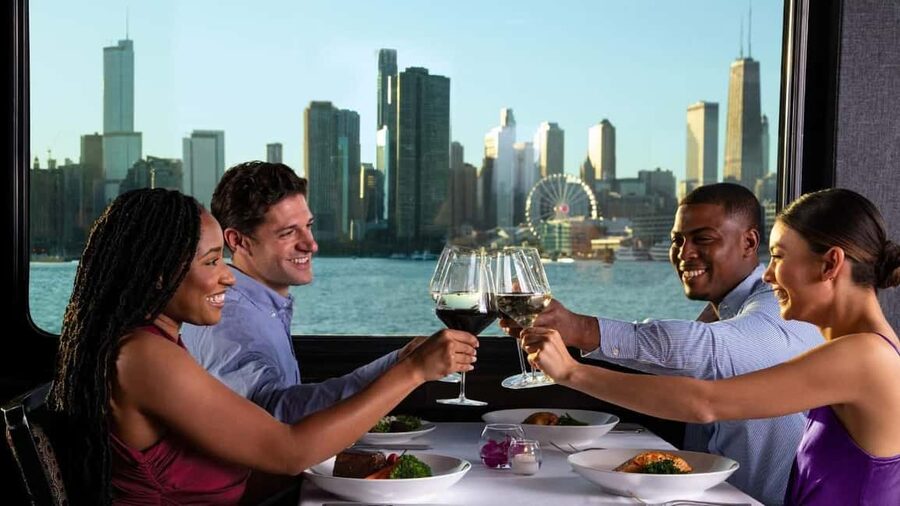 City Cruises Chicago: Premier Lunch or Dinner Cruise - A skyline dinner that doubles as a Chicago night out