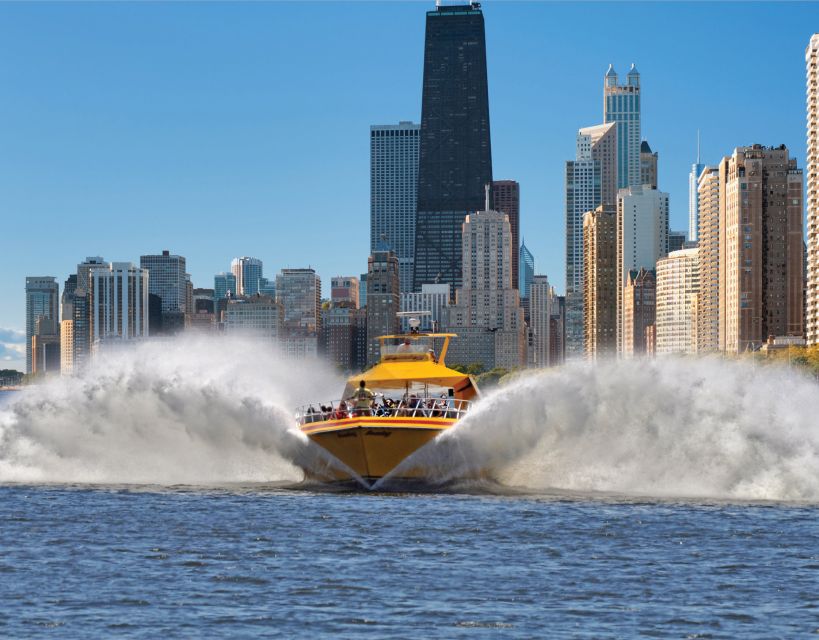 City Cruises Chicago: Seadog Lakefront Speedboat Ride - Leaving Navy Pier with the engines wide open