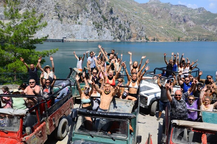 City of Side: Green Canyon Jeep Tour, Boat Trip & Waterfall - The guides, drivers, and group mood