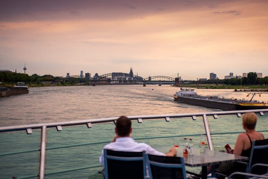 Cologne: 2-Hour Evening Cruise on the Rhine River - Cologne Cathedral from the Rhine