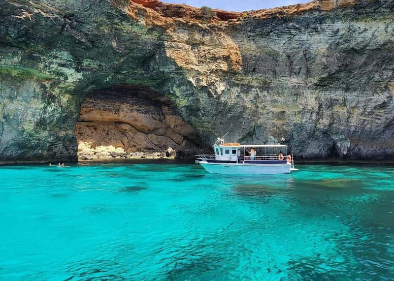 Comino: Blue Lagoon, Crystal Lagoon and Sea Caves Boat Tour - Starting at Ċirkewwa Cafe