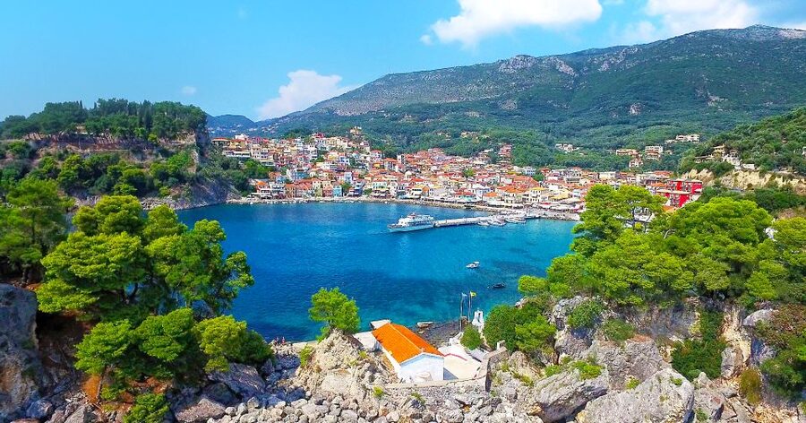 Corfu: Parga, Sivota and Blue Lagoon Full-Day Boat Cruise - Entering a cave near the Sivota Islands