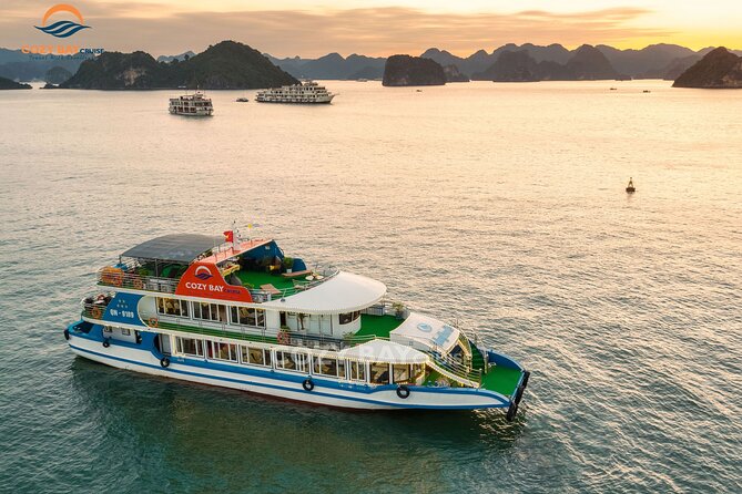 Cozy Bay Halong 5-Star Day Cruise, Buffet, Cave, Kayak, Swimming - Buffet lunch on the cruise
