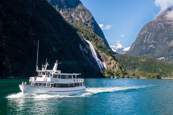 Cruise Milford NZ Small Boutique Cruise Experience - Mitre Peak and the first great views