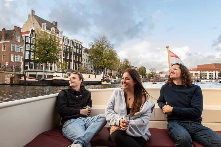 Discover Amsterdam: Luxury Canal Cruise with a Local Skipper - Central Amsterdam from a lower viewpoint