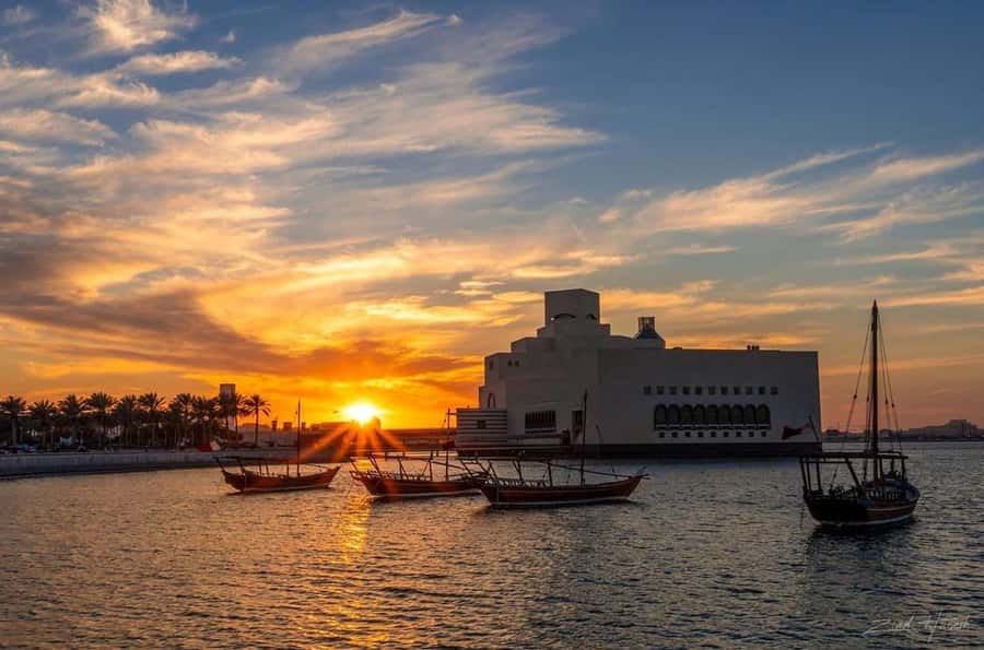 Doha: Sunset Serenade Skyline Dhow Cruise with Buffet Dinner - Doha from the water: what makes the dhow special