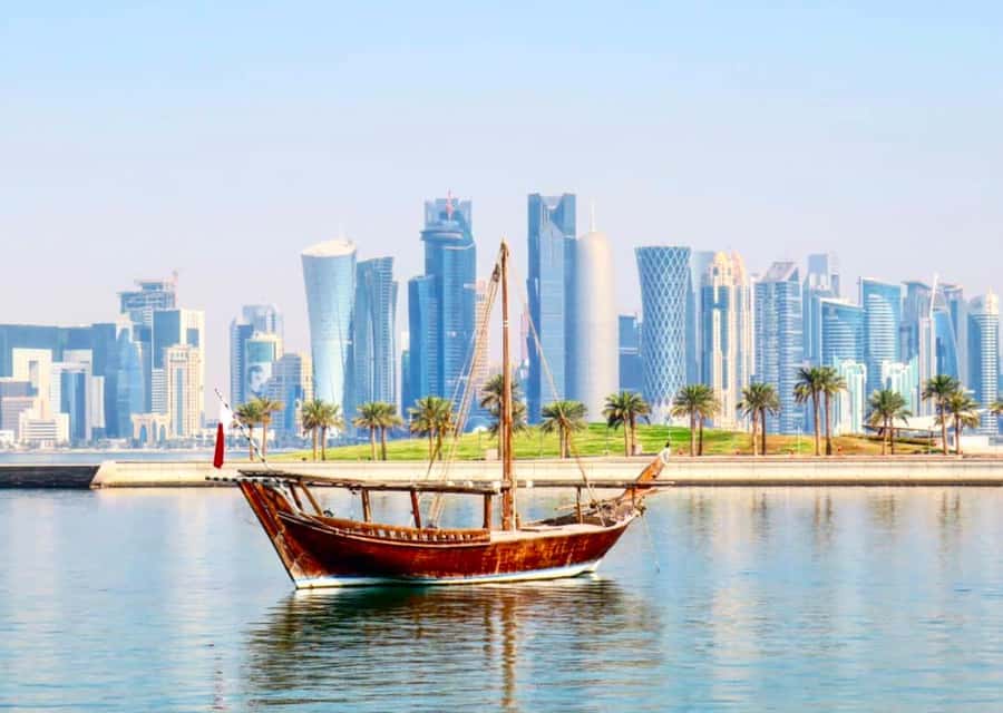 Doha: Sunset Serenade Skyline Dhow Cruise with Buffet Dinner - Buffet dinner and refreshments