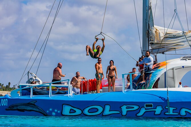 Dolphin Catamaran Snorkel and Sail with Open Bar - Food, Drinks, Music, and the Onboard Mood
