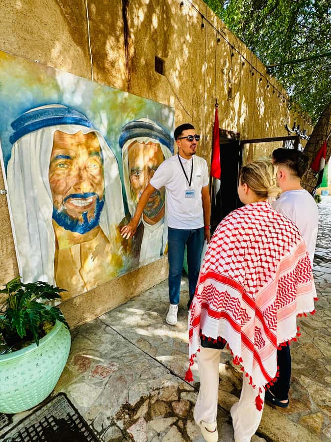 Dubai: Authentic Old Town, Souks, Tastings & Abra Boat Tour - Walking through Al Fahidi’s old houses