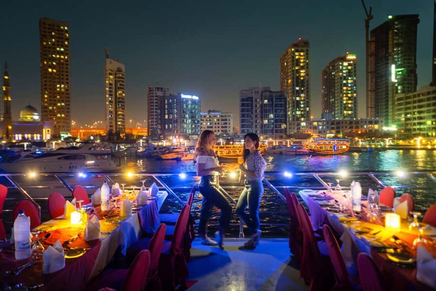 Dubai: Big Bus Panoramic Night Tour & Optional Dinner Cruise - Sheikh Zayed Road and the Museum of the Future