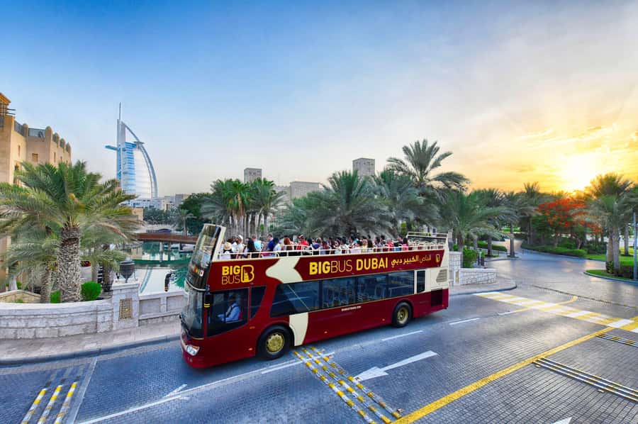 Dubai: Big Bus Panoramic Night Tour & Optional Dinner Cruise - Starting at Dubai Mall and the Burj Khalifa