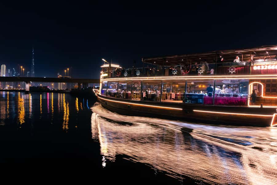 Dubai: Luxury Canal Dinner Cruise with Optional Transfers - The route from Festival City to Business Bay