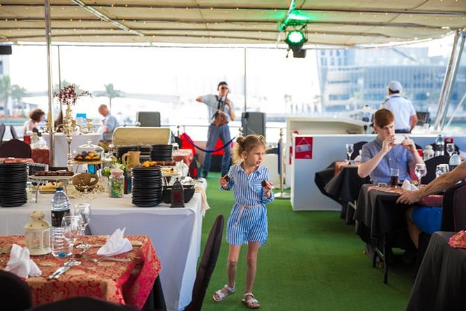 Dubai Marina Dinner Cruise with Live Music & Open Bar - Dinner: broad choice rather than fine dining