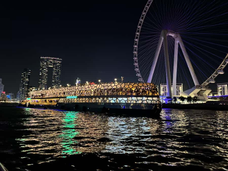 Dubai: Mega Yacht Dinner Cruise with Buffet - Boarding beside Pier 7 at Dubai Marina
