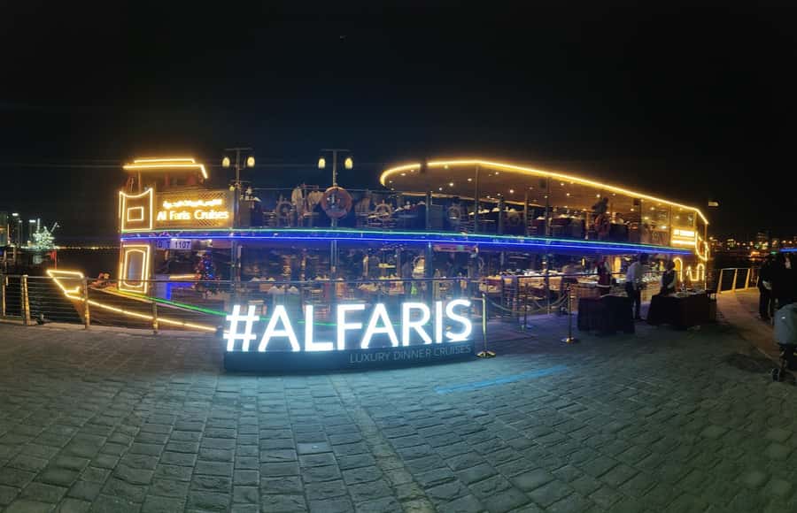 Dubai: Water Canal Cruise and La Perle Show with Dinner - Moving from the boat to La Perle