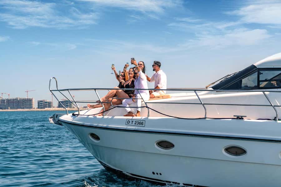 Dubai Yacht Tour - Boat Trip upto 12 guests Private event - Two hours gives you a more useful coastal view