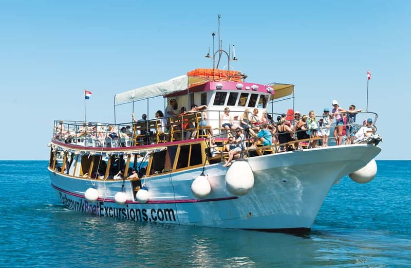 Dubrovnik: 3 Islands Fun Boat Trip with Drinks (FR, ES, EN) - Lopud: the long stop and best chance to swim