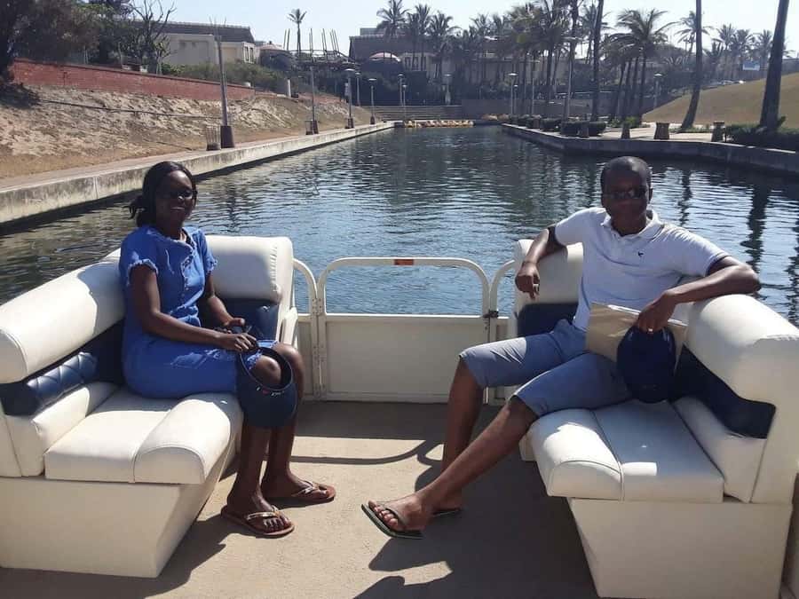 Durban Point Waterfront: Luxury Canal Boat Cruise - Setting out on the luxury pontoon boat