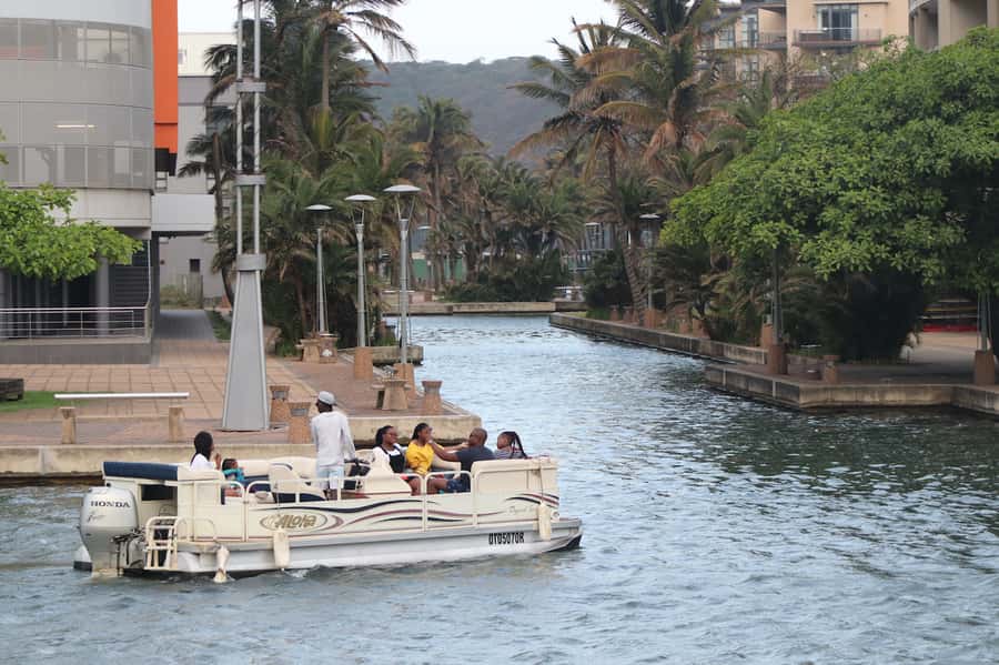 Durban Point Waterfront: Luxury Canal Boat Cruise - Guides who make the short ride work