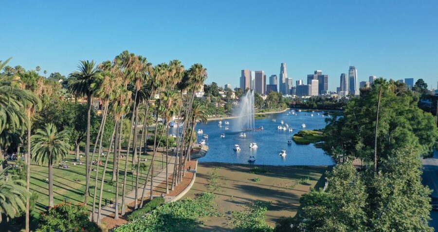 Echo Park Lake: Swan Pedal Boat Rental - Who will enjoy this most