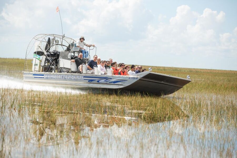 Everglades: Sawgrass Park Day Time Airboat Tour & Exhibits - Forty minutes across grassy waterways