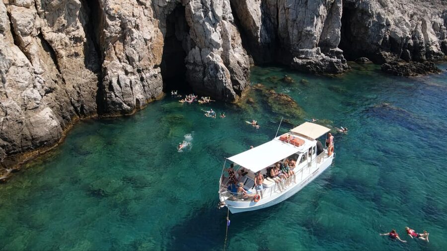 Faliraki: Boat Trip to Afantou Caves, Antony Quinn, Ladiko - What is included for $52