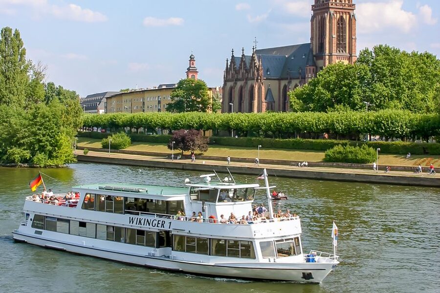 Frankfurt: River Main Sightseeing Cruise with Commentary - Frankfurt’s skyline from the River Main