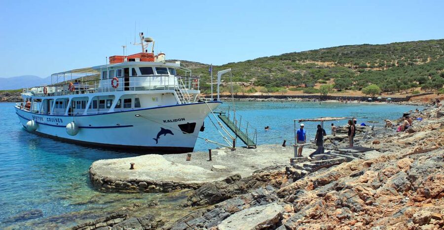 From Ag. Nikolaos: Spinalonga & Kolokytha Cruise with Lunch - A half-day cruise with two very different stops