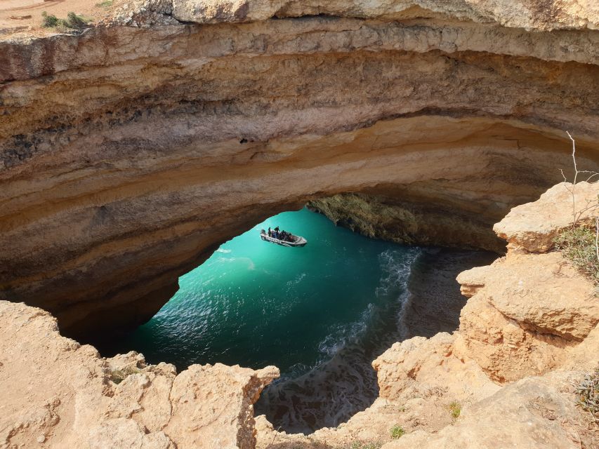 From Armação de Pêra: Benagil Caves and Beaches Boat Tour - Finding Tridente Boat Trips at Armação de Pêra