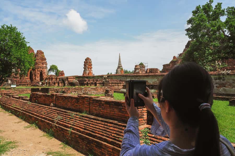 From Bangkok: Ayutthaya Day Tour by Bus with River Cruise - The 42-meter reclining Buddha at Wat Lokayasutharam