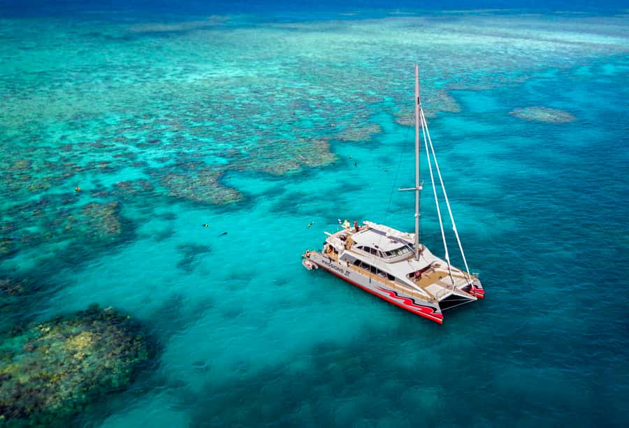 From Cairns: Great Barrier Reef Cruise by Premium Catamaran - Leaving Cairns on a purpose-built catamaran