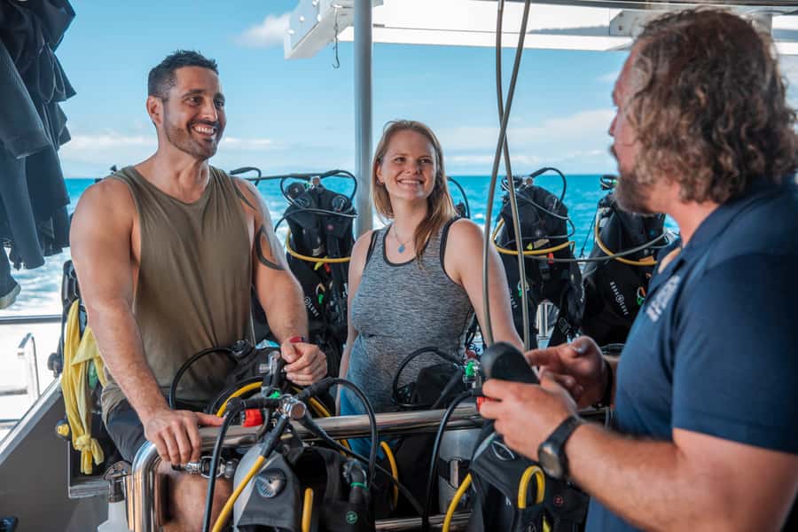 From Cairns: Great Barrier Reef Cruise by Premium Catamaran - Chef-prepared lunch between reef sessions